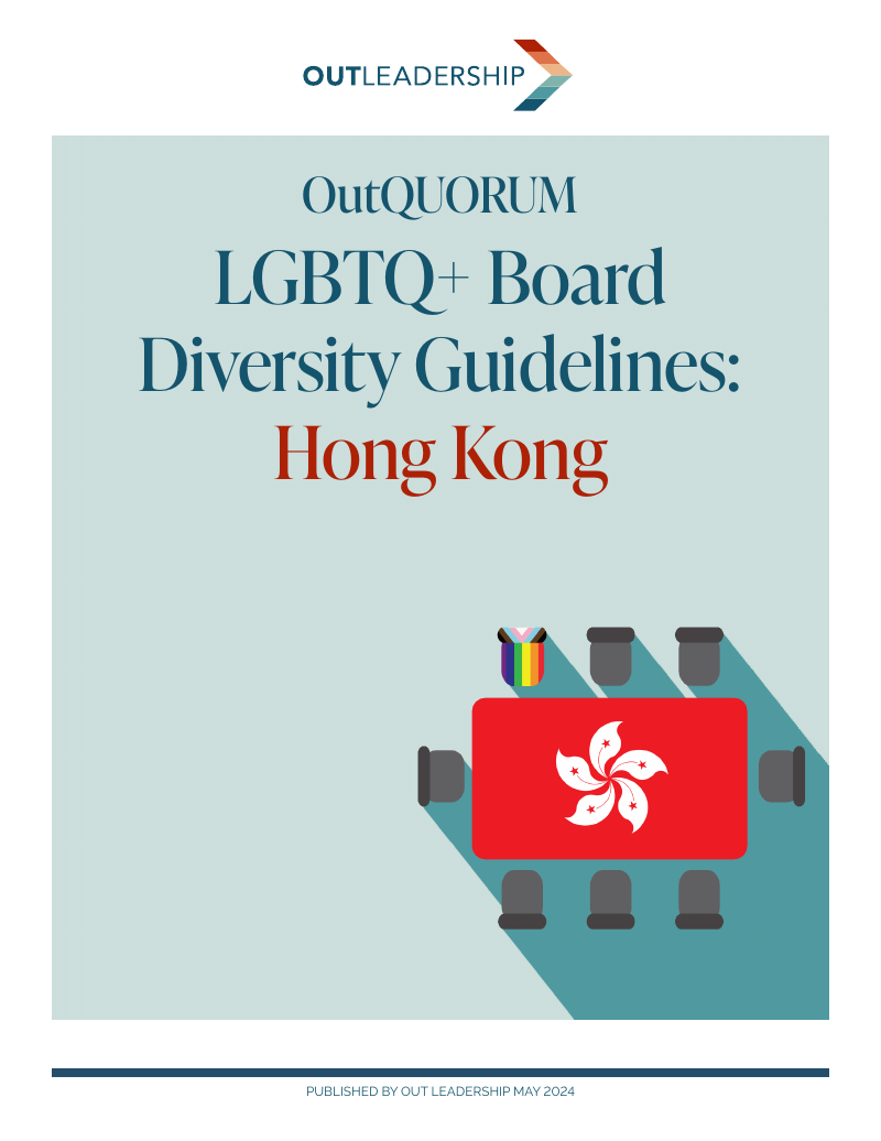 Cover of LGBTQ+ Board Diversity Guidelines: Hong Kong